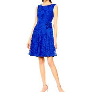 Tahari Sky Blue Lace Dress